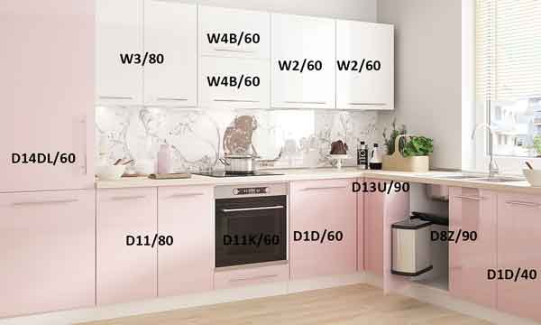 BR-W3S/80 Küchenschrank Hängeschrank Hochglanz lackiert 80cm Farbe wählbar 
