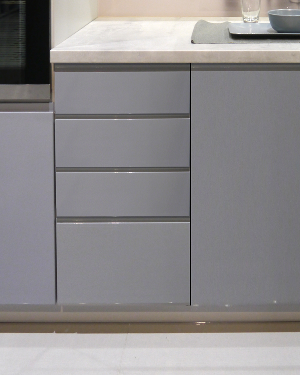Unterschrank Küchenschrank Küche 40cm Acryl Hochglanz Farbe wählbar ES-D4M/40 