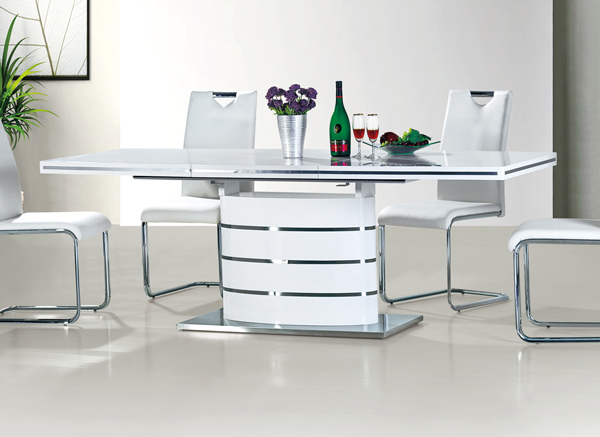 Säulentisch weiß melamin Esstisch Esszimmertisch Tisch Küchentisch Esszimmer neu 
