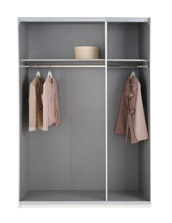 | Feldmann-Wohnen Shop Plus - Schlafzimmer mit Easy Kleiderschränke Schwebetürenschrank weiß Kleiderschrank 135x65x210cm | Online Spiegel GmbH |