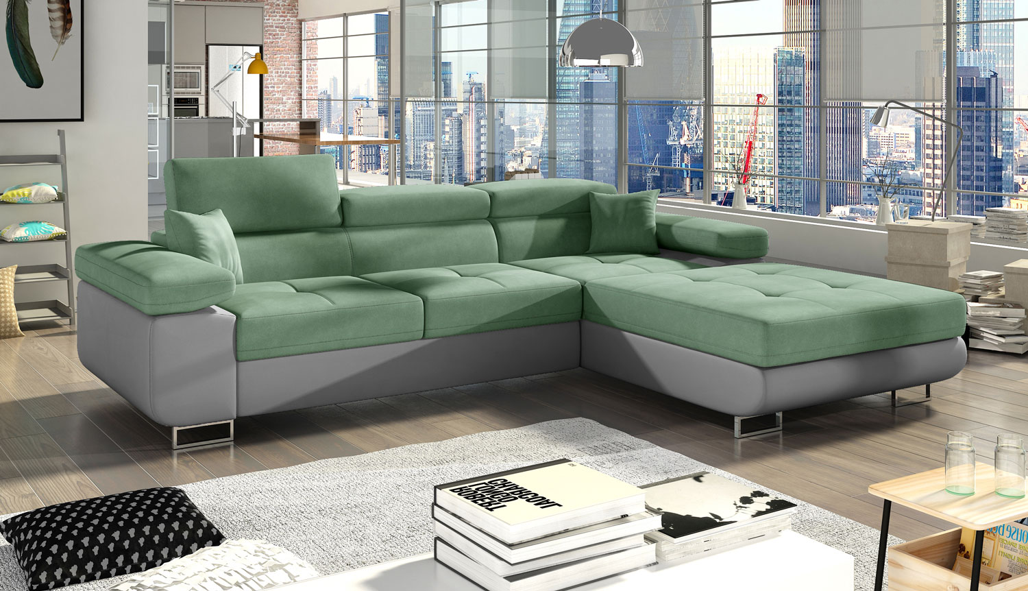 Ecksofa Couch Sofa ARMANDO Bettkasten Schlaffunktion modern Farbe und Stoff  wählbar | Ecksofas | Polstermöbel | Wohnzimmer | Feldmann-Wohnen GmbH -  Online Shop