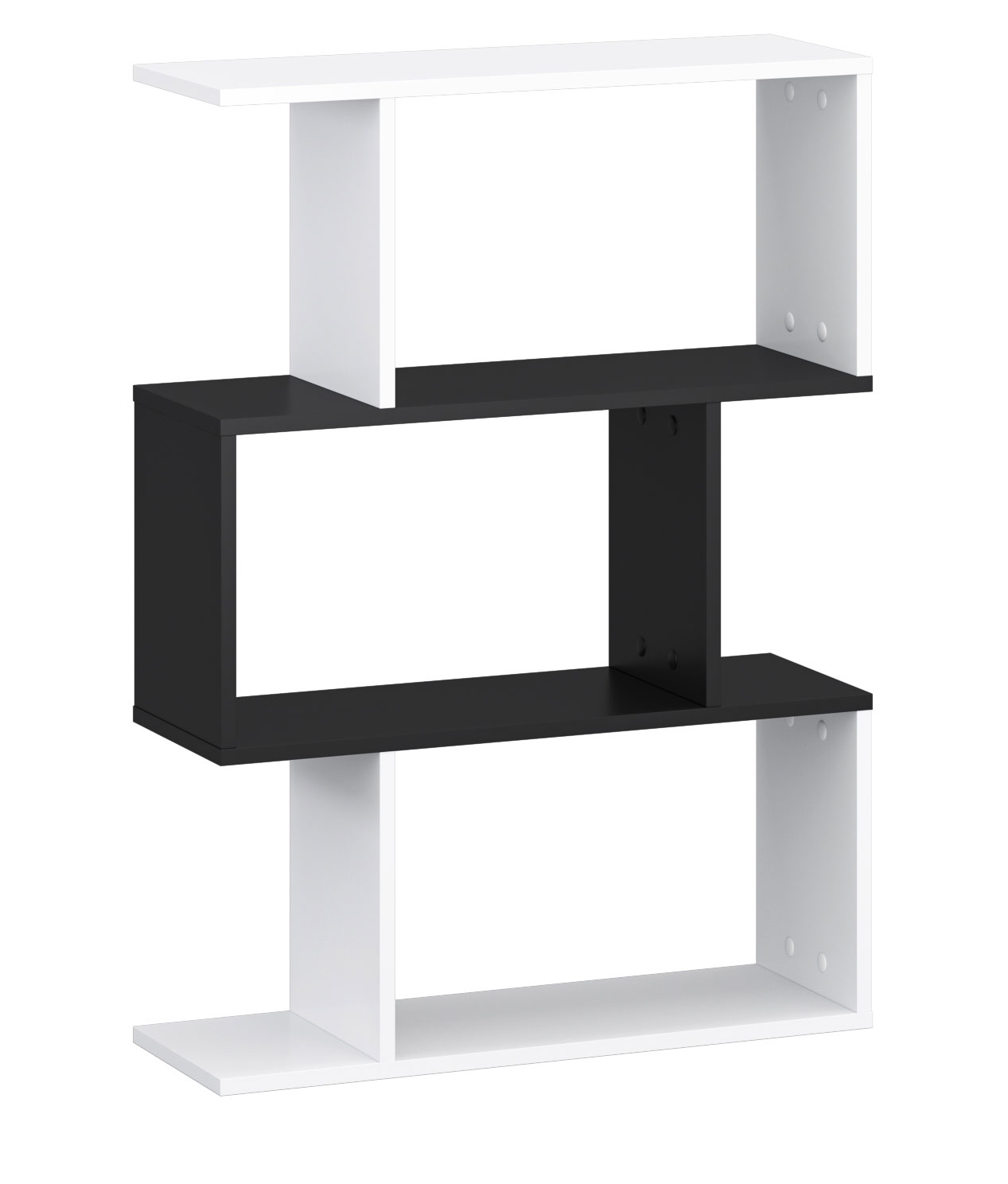 Bücherregal Split Raumteiler 70x23x97,5cm schwarz weiß | Regale |  Wohnzimmer | Feldmann-Wohnen GmbH - Online Shop | Raumteiler-Regale