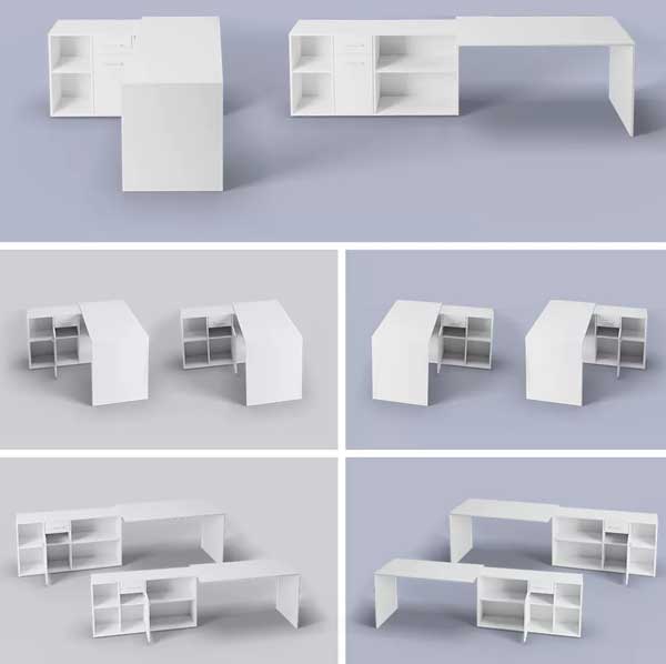 Eckschreibtisch Schreibtisch Diego 120x122x75cm beton weiß | PC- und  Schreibtische | Büromöbel | Feldmann-Wohnen GmbH - Online Shop | Eckschreibtische