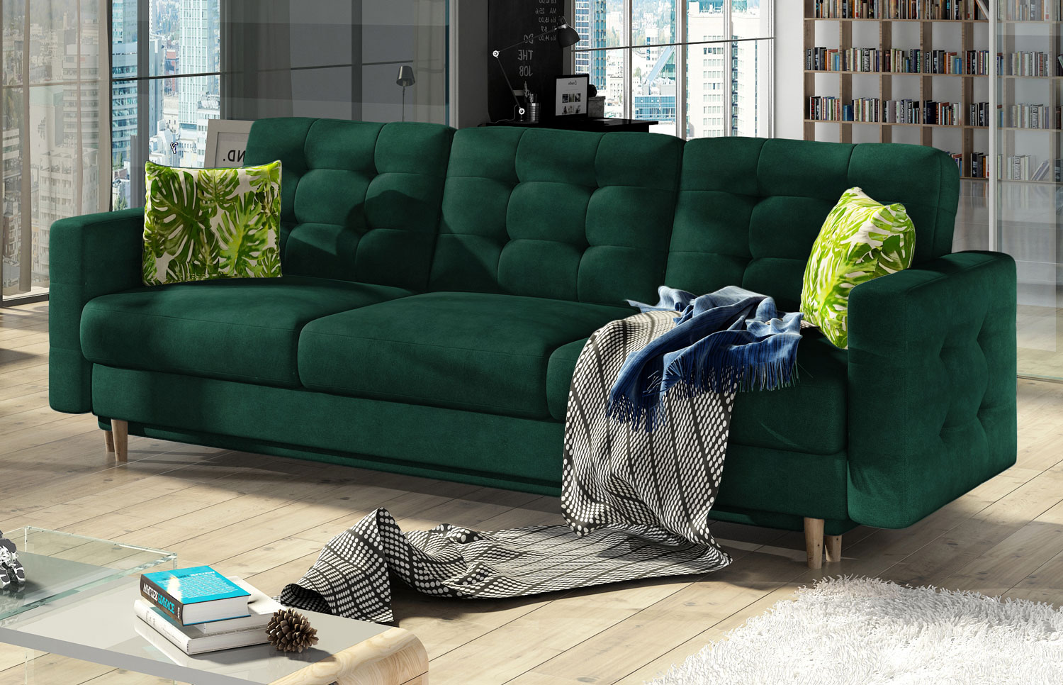 Sofa 20 Sitzer Couch ASGARD 20F Bettkasten Schlaffunktion Strukturstoff  Kunstleder Farbe wählbar