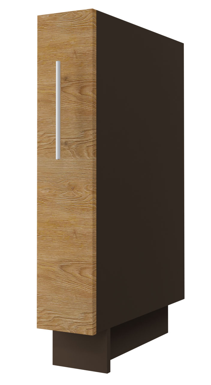 TY-D15/kargo Unterschrank Küchenschrank Küche 15cm Metallkorb Farbe wählbar 