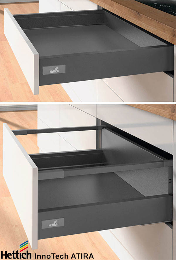 Q-D3M/80 Schubladenunterschrank Küchenschrank 80cm zu Einbauküche Farbe wählbar 