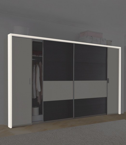 Passepartoutrahmen Rahmen Virgo für Kleiderschränke in 270cm weiß